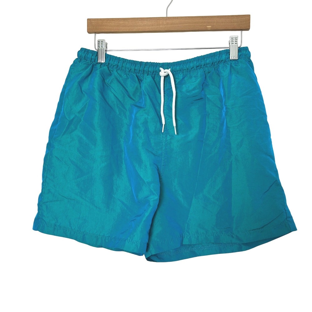 90s Xhilaration Shorts Womens L Teal Vintage Nylon Athletic Retro Gym Gorpcore‎